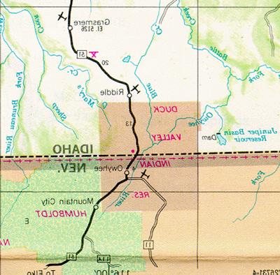 鸭子谷保留地地图